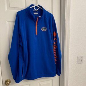 Men's Columbia Royal Florida Gators Half-Zip Top Size XXL